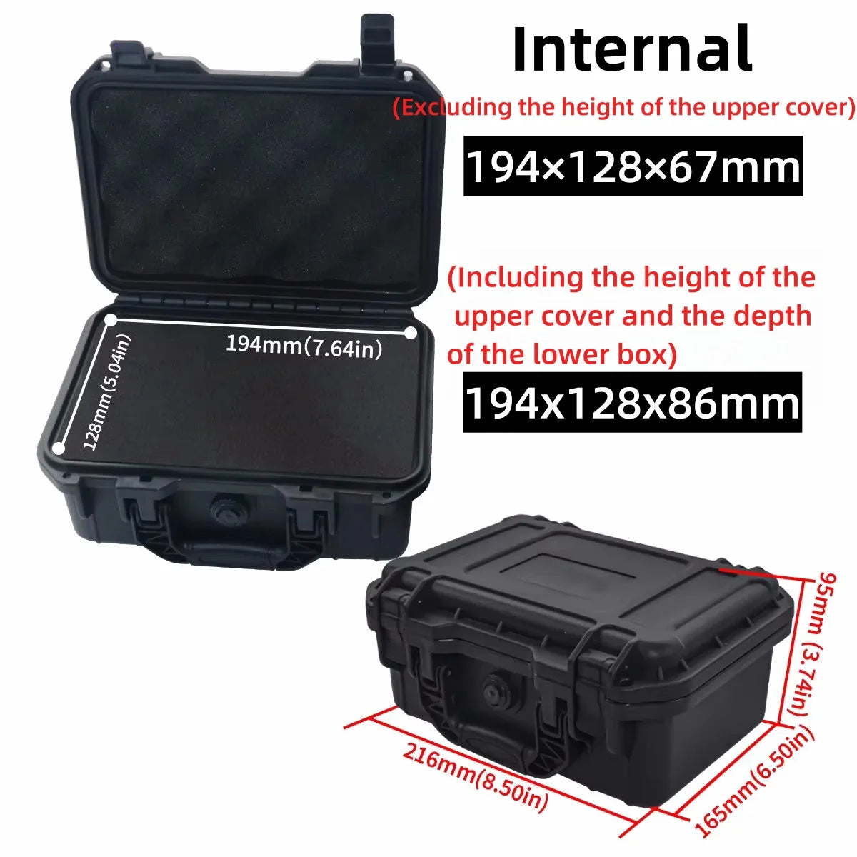 Waterproof Hard Carry Case with Pre-Cut Foam