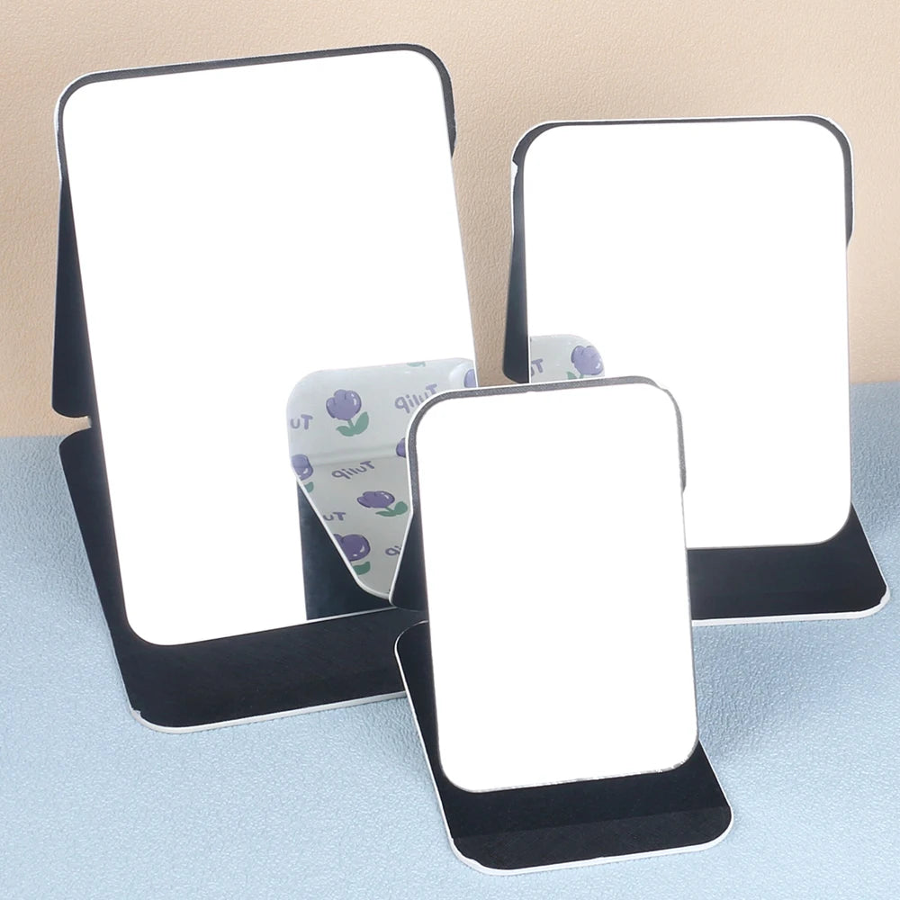 Foldable PU Leather Makeup Mirror