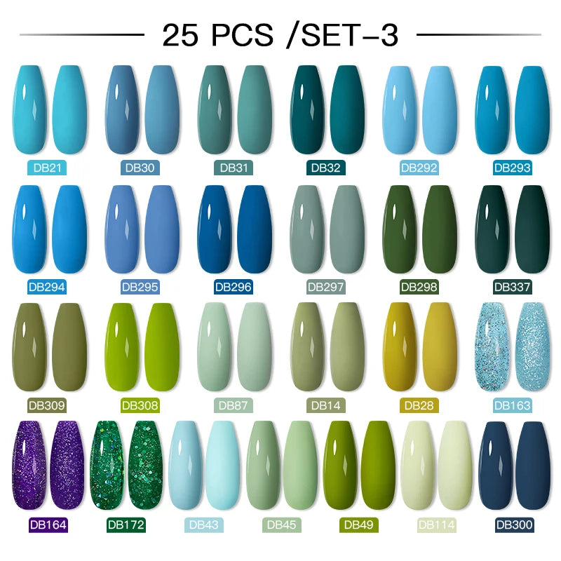Gel Nail Polish Set – Up to 120 Colors, UV/LED Soak Off with Base & Top Coat