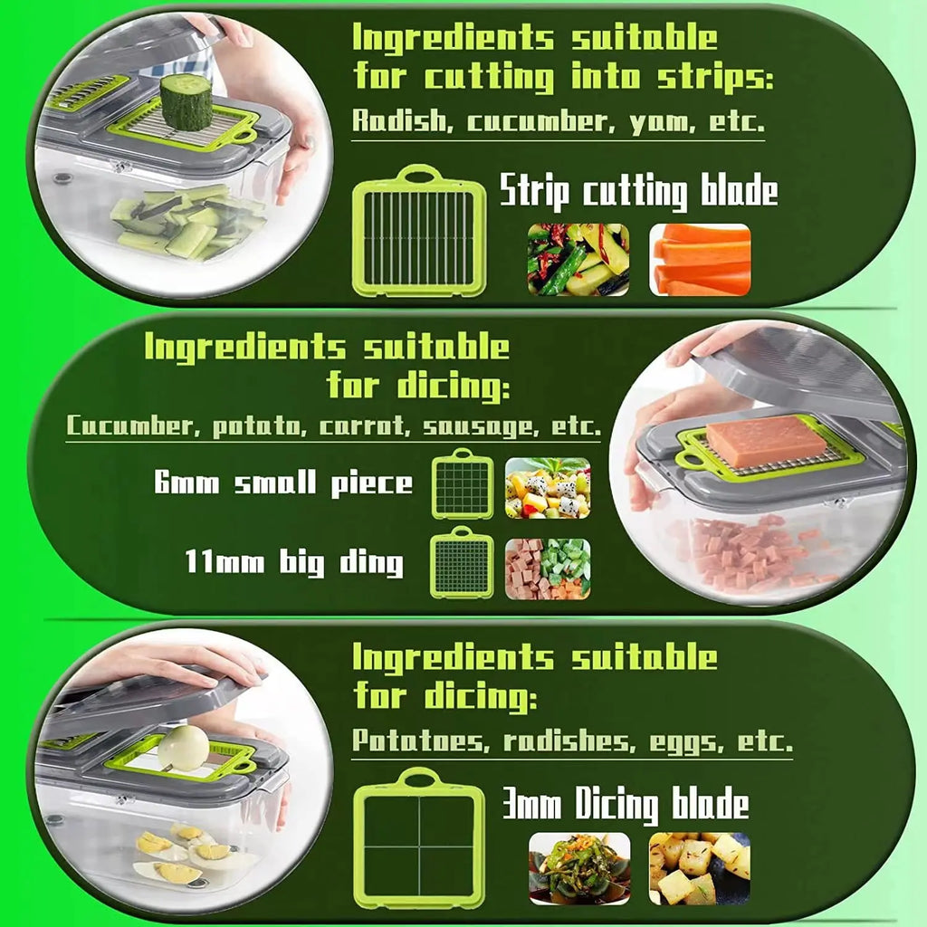 22-in-1 Vegetable Chopper & Slicer