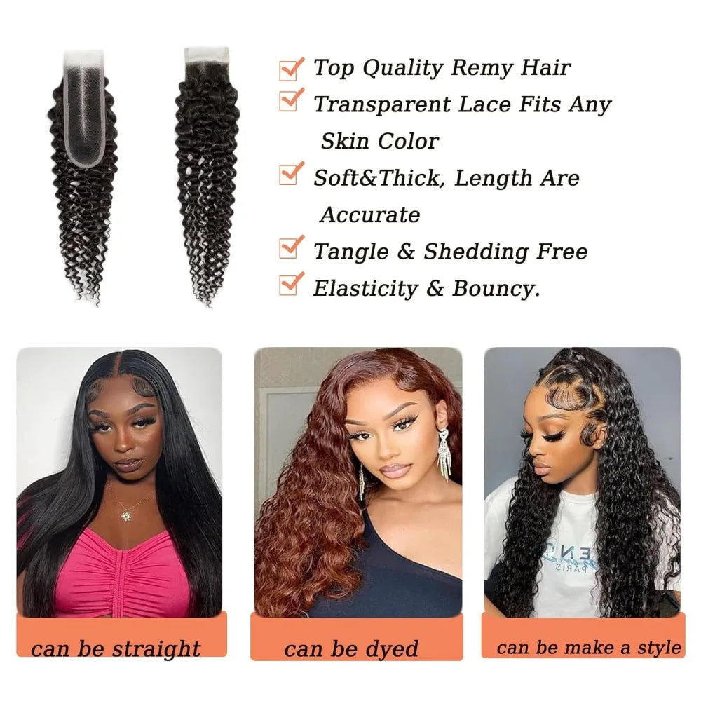 2x6 Lace Closure Jerry Curly Hair